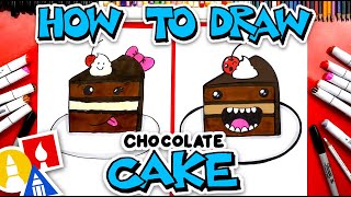 How To Draw Funny Chocolate Cake [upl. by Purdy800]