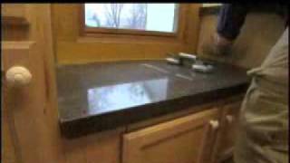 Granite Transformations Installs Post Consumer Recycled Glass Counters and Backsplash [upl. by Anivol882]