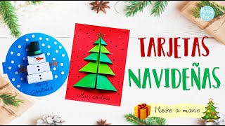 Tarjetas Navideñas 🎄☃️  Hecho a mano Partypop DIY🎉 [upl. by Marozik]