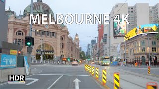 Melbourne 4K  Driving Downtown  Australia [upl. by Brote]