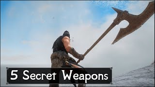 Skyrim Top 5 Secret and Unique Weapons You May Have Missed in The Elder Scrolls 5 Skyrim [upl. by Lovato877]