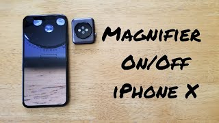 How to set up magnifier iPhone X [upl. by Yzmar]