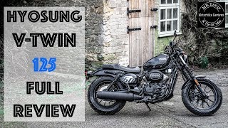 Hyosung Aquila GV125S VTwin Full Review Is this the coolest bobber 125 you can get [upl. by Enida924]