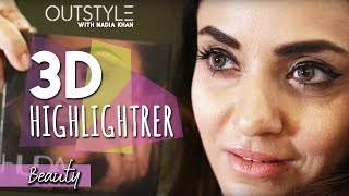 Beauty  Huda Makeup 3D Highlighter Palette Review  Nadias First Impression  Outstylecom [upl. by Harms]