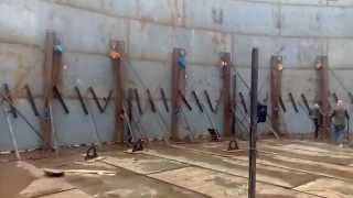 Oil storage tank construction video [upl. by Mateusz]