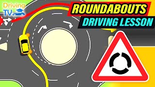 FULL DRIVING LESSON IN ROUNDABOUTS [upl. by Outlaw651]