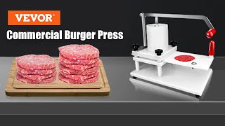 VEVOR Commercial Burger Press Commercial Hamburger Patty Maker with Replaceable Mold Foodgrade PE [upl. by Allerym]