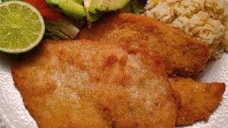 Milanesa de Pollo  Chicken Milanese or Mexican Style Fried Chicken Cutlets [upl. by Laure]