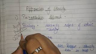 MSO 01  Ethnicity Meaning and Approaches Caste and Ethnicity Sociological Theoriesamp Concepts [upl. by Olbap824]