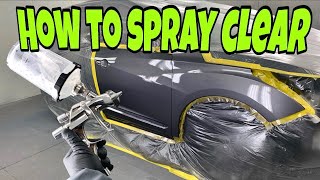 Car Painting How to Spray Clearcoat [upl. by Claude]