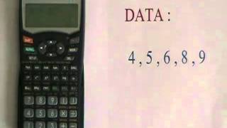 Basic Statistics Operations on the SHARP EL531W [upl. by Alig599]