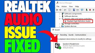 Fix Realtek HD Audio Manager Missing from Windows 10 [upl. by Anaujit662]