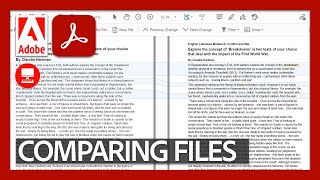 Comparing Files  Acrobat for Educators [upl. by Anikehs]