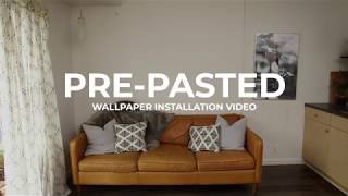 Pre Pasted Wallpaper Installation Video  anewall [upl. by Perzan]