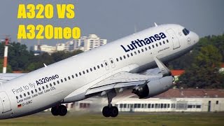 Airbus A320 VS Airbus A320neo  Takeoff Sound Full HD [upl. by Nivalc]