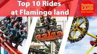 Top 10 rides at Flamingo Land Resort  2021 [upl. by Llenoil]