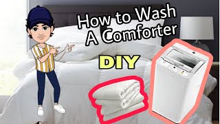 How to wash a comforter in a front or top load washing machine [upl. by Leamiba]