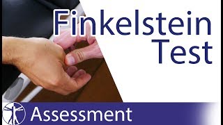 Finkelstein Test  De Quervains Tenosynovitis [upl. by Donahoe]