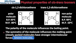 203 Physical properties of cistrans isomers HL [upl. by Ardme]