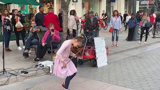 Rockabye feat Sean Paul amp AnneMarie  Karolina Protsenko Violin Street Performance [upl. by Glenine]