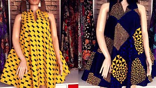 How to make a circle dressumbrella dress cutting and stitching [upl. by Adihaj]