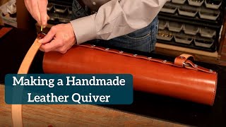 Handmade Leather Quiver [upl. by Nuawaj435]