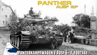 Rare WW2 Panther AusfGF footage  Panzerkampfwagen V [upl. by Uzziel]