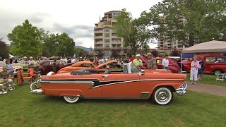 Canada ONLY 1956 Meteor Rideau Sunliner Convertible  Rare Canadian Built Cars [upl. by Ynatil]