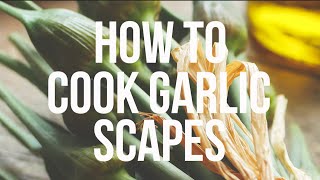 60 Second Chef How to Cook Garlic Scapes [upl. by Cordey]