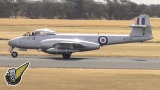 The Worlds Only Airworthy Gloster Meteor F8 Jet Fighter [upl. by Annaicul]