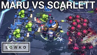 StarCraft 2 INCREDIBLE SKILL Maru vs Scarlett [upl. by Aihsyak]