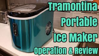 Tramontina Portable Ice Maker Operation and Review [upl. by Nyltiak222]