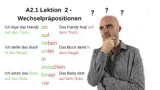 Deutschkurs A21  Wechselpräpositionen [upl. by Ener]