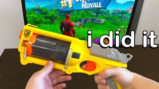 I Played Fortnite on a GUN Controller and WON aim assist [upl. by Detta]