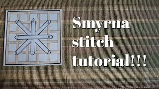 Flosstube 131 Smyrna stitch tutorial [upl. by Sisak786]