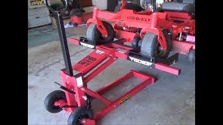 Harbor Freight 750 lb Mower Lift  Assembly and Review only [upl. by Perl]