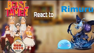 Beast Tamer reacts to rimuru tempest  Gacha reaction  ship Rimuru x Tania [upl. by Derwon116]