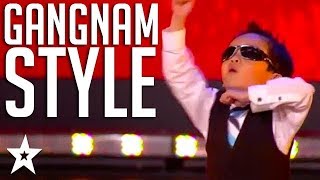 4 Year Old Kid Tristan Dances Gangnam Style on Belgiums Got Talent  Got Talent Global [upl. by Ailedamla]