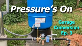 How to install a well pressure tank  From Garage to Apartment  Episode 3 [upl. by Anigger669]