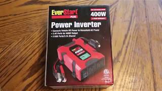 Unboxing and Review of 400W EverStart Plus Power Inverter From Walmart [upl. by Yrevi]