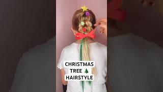 CHRISTMAS TREE HAIRSTYLE  Audrey and Victoria hairstyles hairdo [upl. by Teena]