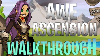 AQW Trissa Quests Full Walkthrough join Museum  Awe Ascension Gear End Game Grind [upl. by Weissman]