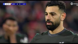 Salah vs Girona  Away UCL 202425 [upl. by Rechaba321]