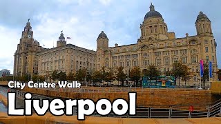 Liverpool City Centre Walk  Lets Walk 2020 [upl. by Angelica880]