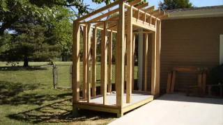 How To Build a LeanTo Style Storage Shed [upl. by Isbel]