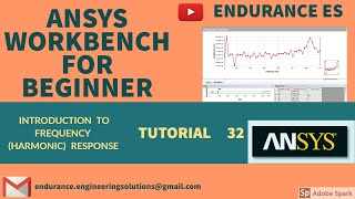 ANSYS FREQUENCY RESPONSE HARMONIC RESPONSE MODAL ANALYSIS VIBRATION TUTORIAL 32 [upl. by Deibel]