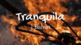 J Balvin  Tranquila Lyrics  Letras  Gasolina [upl. by Yrred]