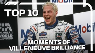 Top 10 Moments of Jacques Villeneuve Brilliance [upl. by Orfield]