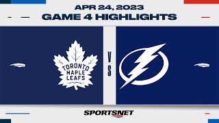 NHL Game 4 Highlights  Maple Leafs vs Lightning  April 24 2023 [upl. by Evyn]