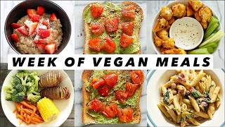 WHAT I EAT IN A WEEK VEGAN ➟ easy meals 🥑 [upl. by Anirbak]